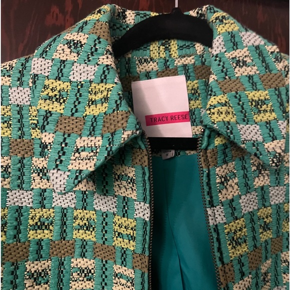 Tracy Reese cropped textured jacket - Picture 2 of 4